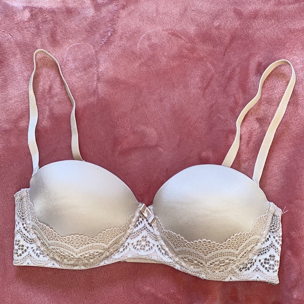 Auden Plunge Coverage Push up Strapless Bra